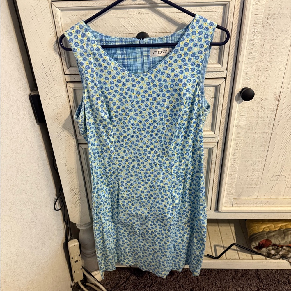 CDG Blue and Yellow Floral Dress
